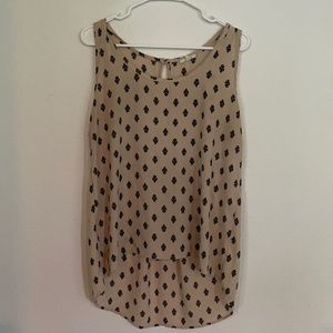 Pleione Black and Tan Top